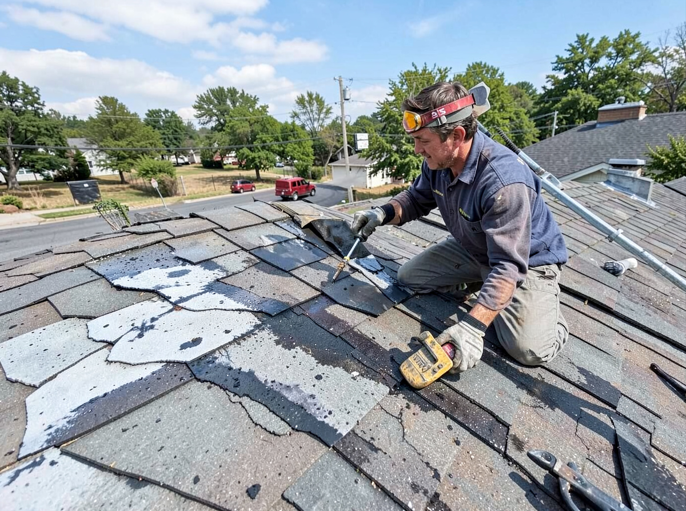 Hail Damage Roof Repair in Davis